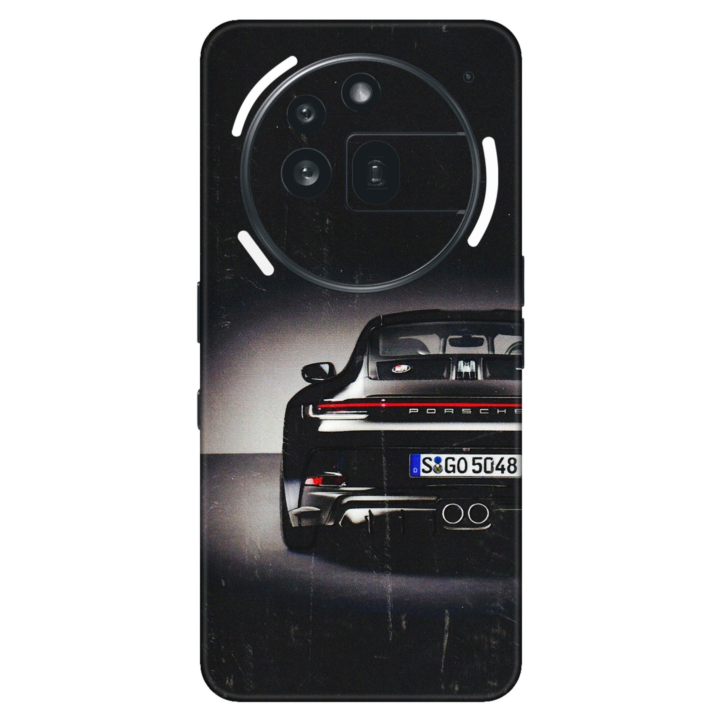 Nothing Phone Skins (All Models) - New Black Porsche GT3 - 3D Embossed Finish (L-327) Nothing Phone 3A Pro