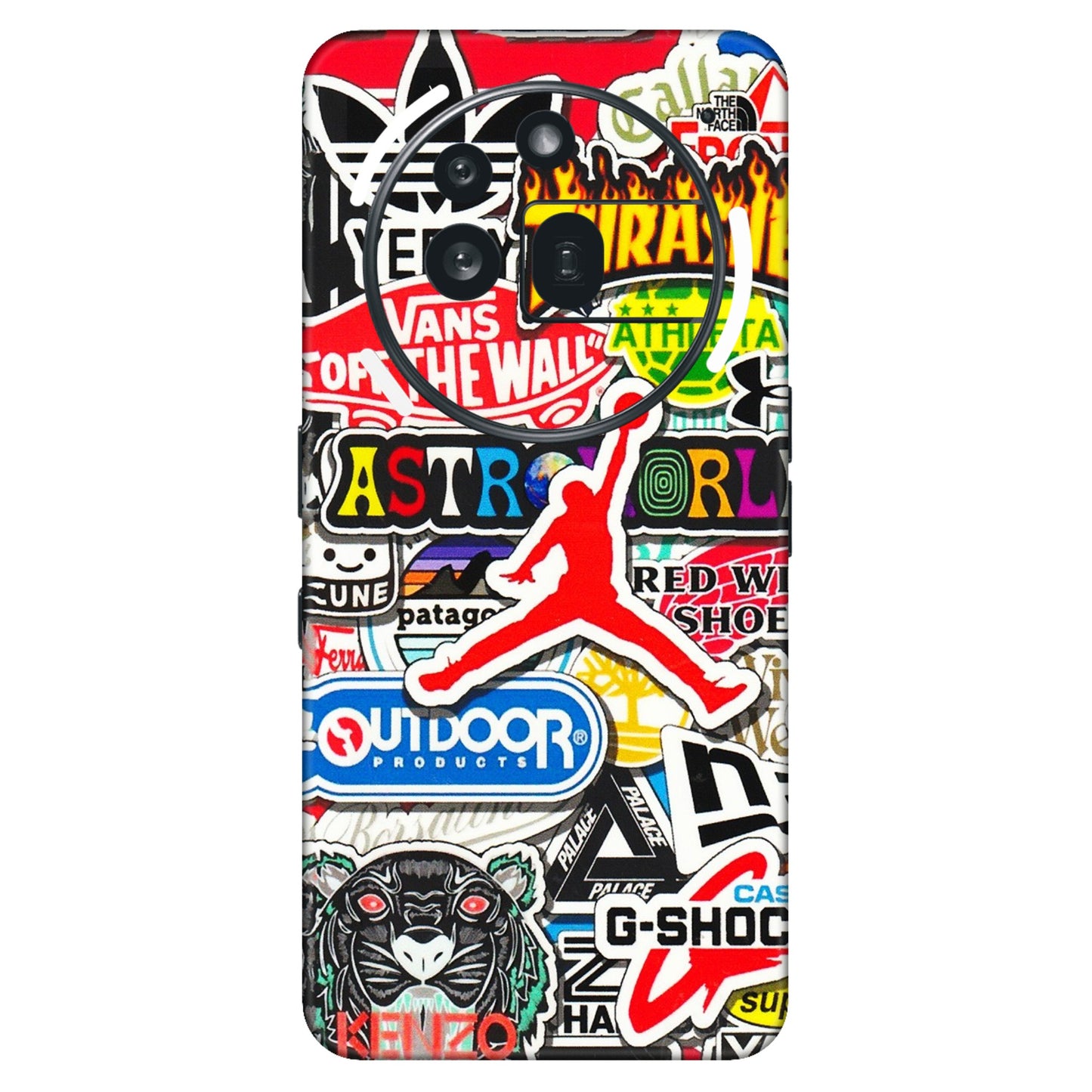 Nothing Phone Skins (All Models) - Multi Brands Sticker Graffiti - 3D Embossed Finish (L-37) Nothing Phone 3A Pro