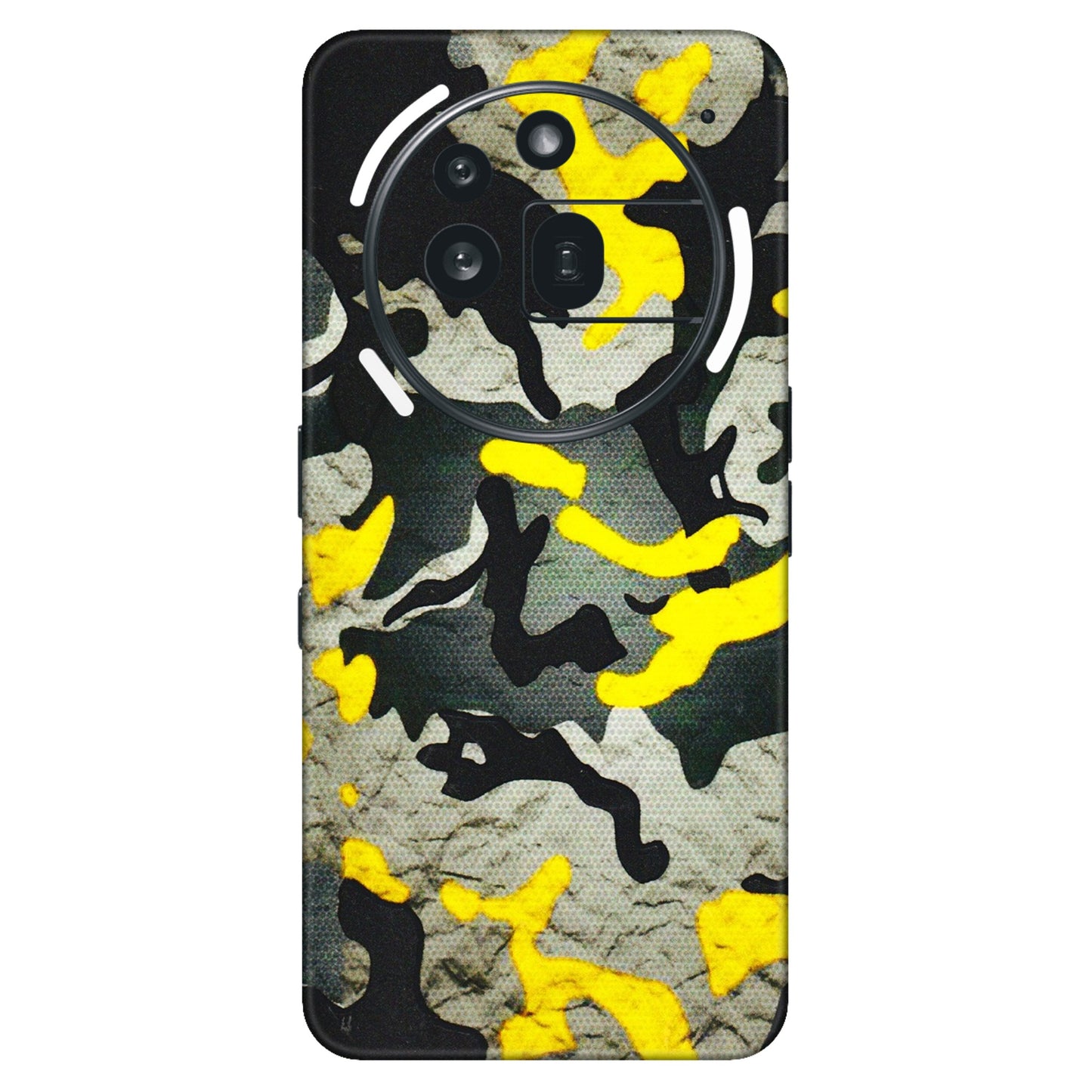 Nothing Phone Skins (All Models) - Yellow Camouflage - 3D Embossed Finish (L-61) Nothing Phone 3A Pro