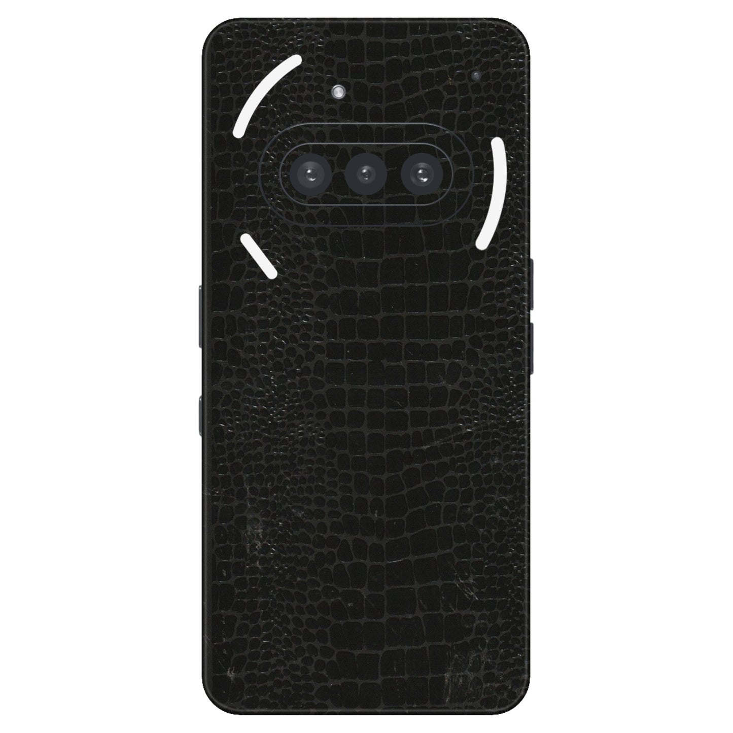 Nothing Phone Skins (All Models) - Snake Leather Black - 3D Embossed Finish (L-107) Nothing Phone 3A