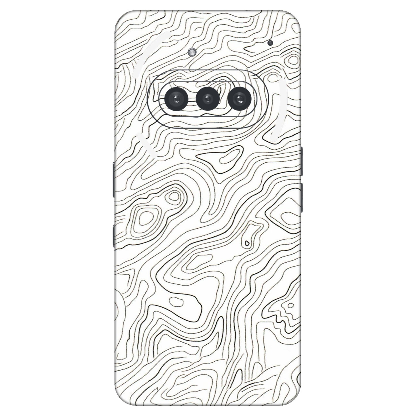 Nothing Phone Skins (All Models) - White Black Swirls Latest - 3D Embossed Finish (L-219) Nothing Phone 3A