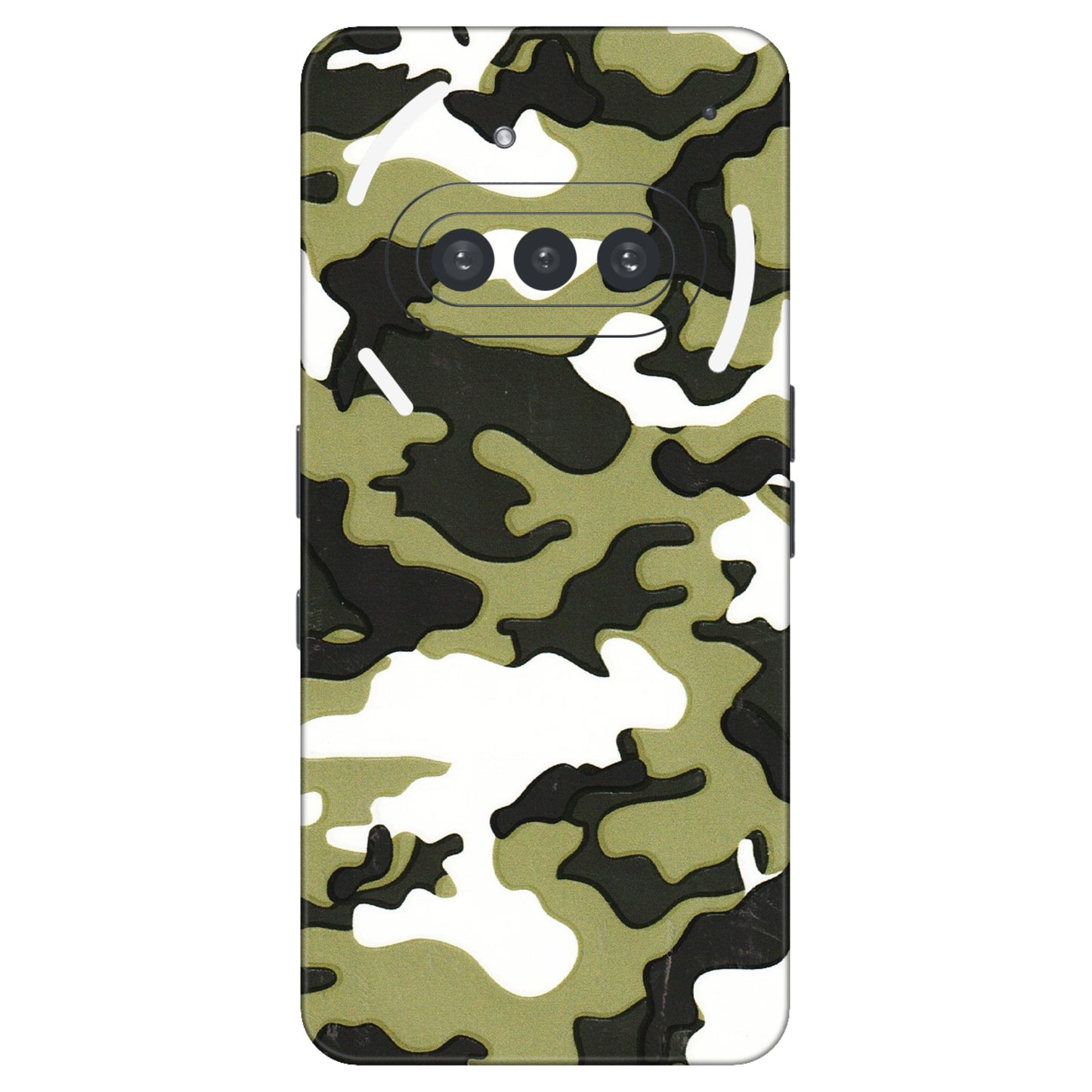 Nothing Phone Skins (All Models) - Camouflages White And Green - 3D Embossed Finish (L-243) Nothing Phone 3A