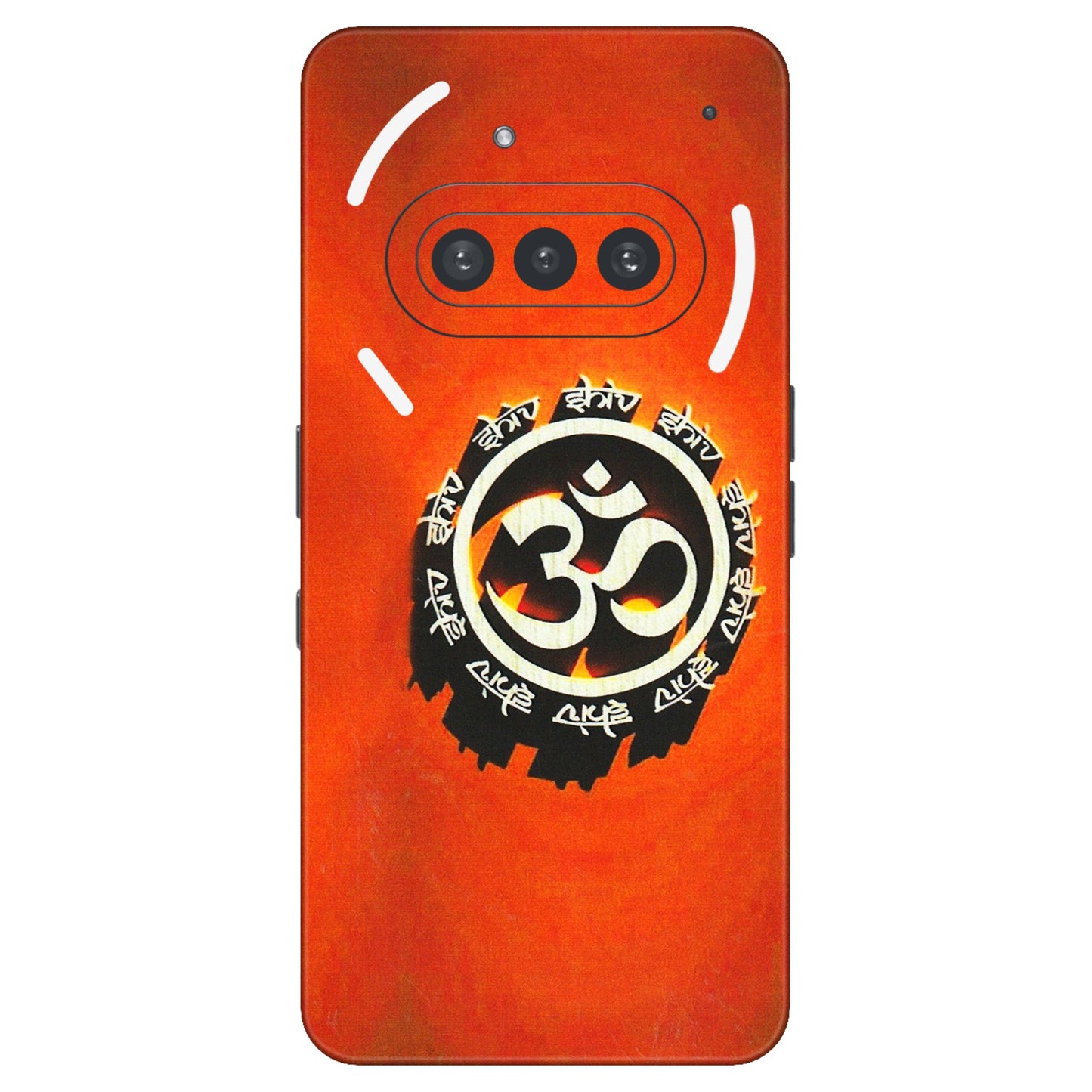 Nothing Phone Skins (All Models) - Aum Shiv Orange - 3D Embossed Finish (L-32) Nothing Phone 3A