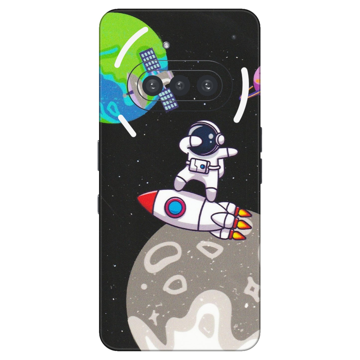 Nothing Phone Skins (All Models) - Astronaut Vibing Toon Running - Matte Finish (M-39) Nothing Phone 3A