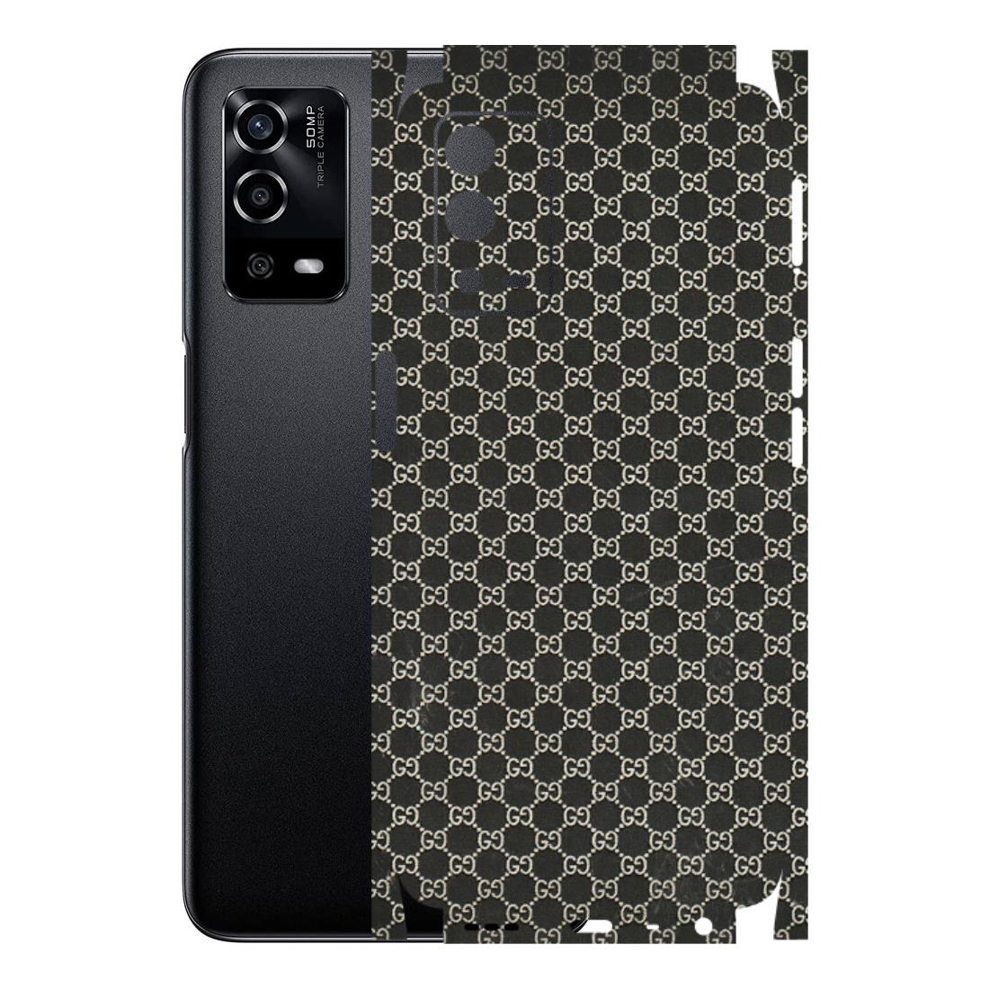Oppo Phone Skins (All Models) - Black G Print - 3D Embossed Finish (L-109) Oppo A55 4G