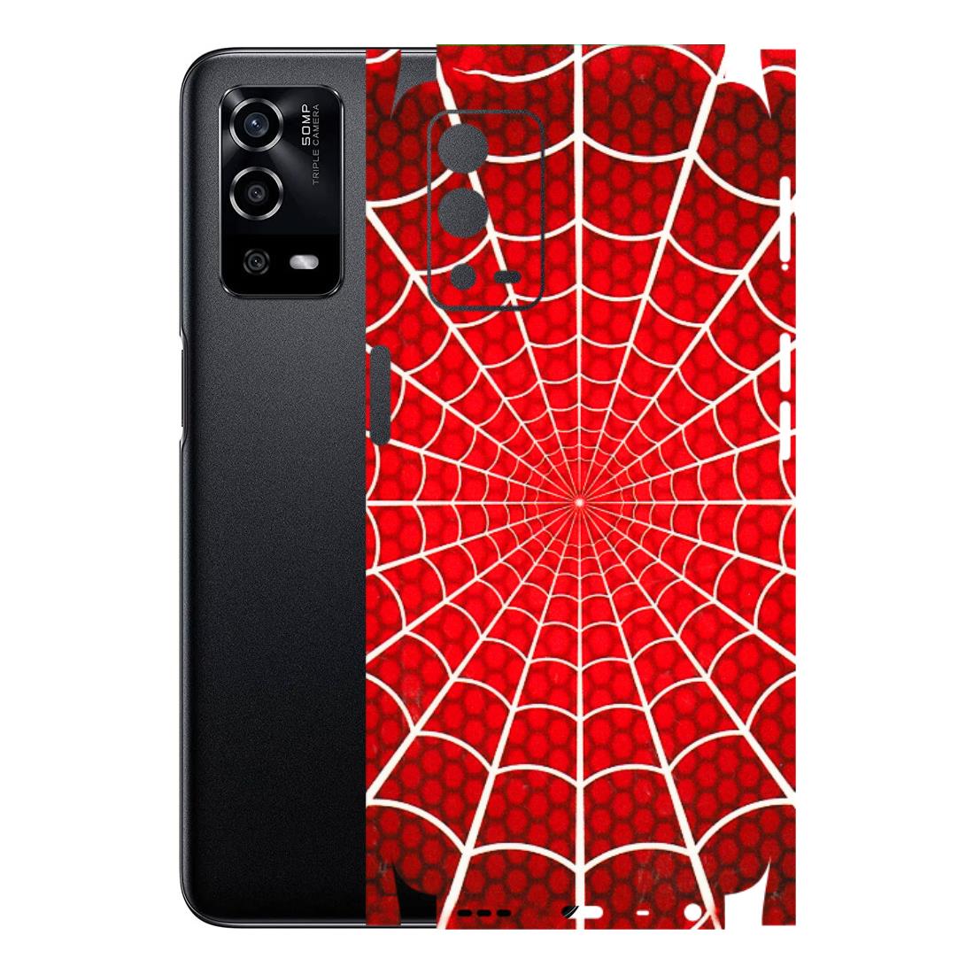 Oppo Phone Skins (All Models) - Classic Spidey Web - 3D Embossed Finish (L-115) Oppo A55 4G