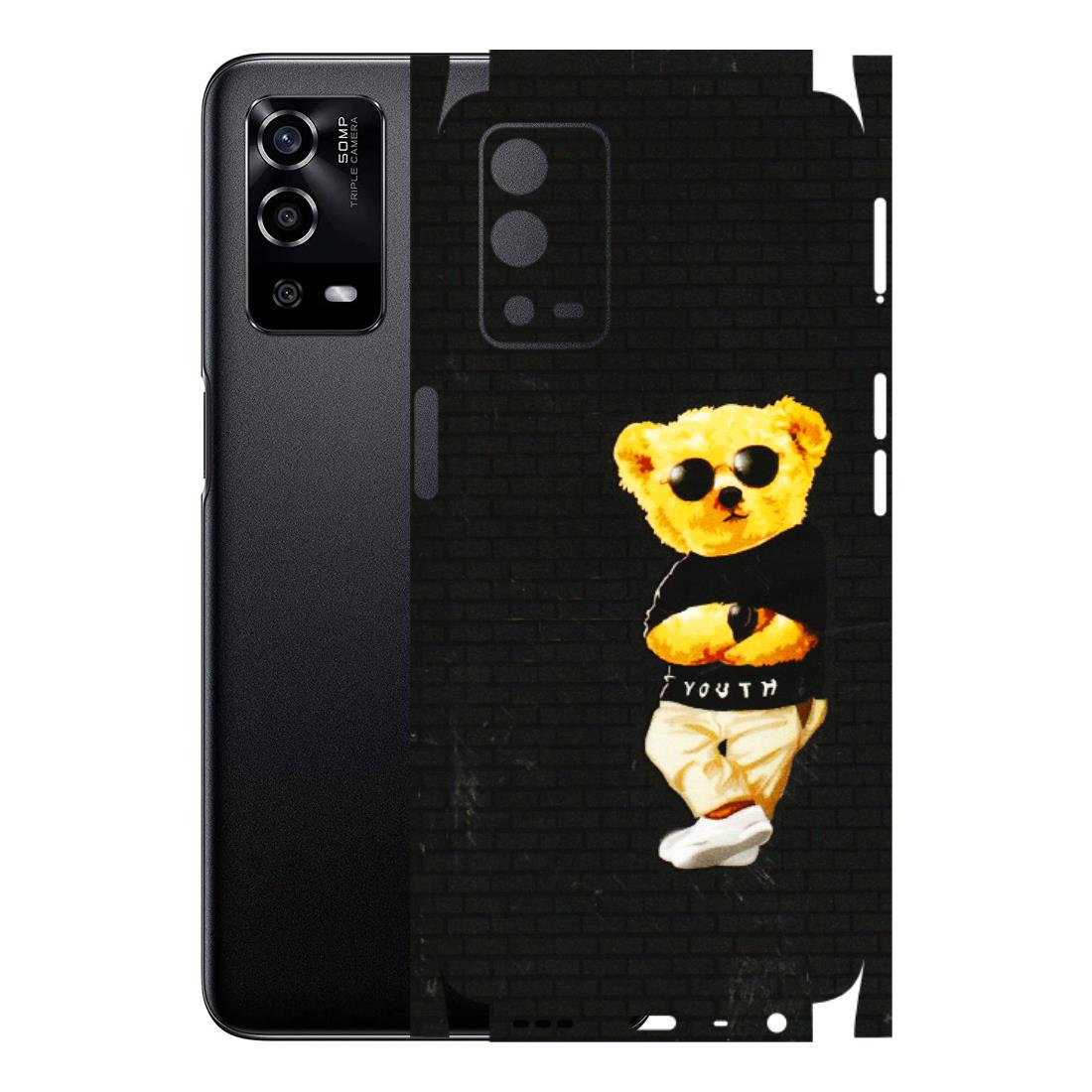 Oppo Phone Skins (All Models) - Classy Teddy Bear - 3D Embossed Finish (L-116) Oppo A55 4G
