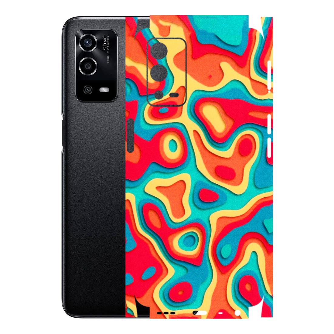 Oppo Phone Skins (All Models) - Abstract Swirl - 3D Embossed Finish (L-150) Oppo A55 4G
