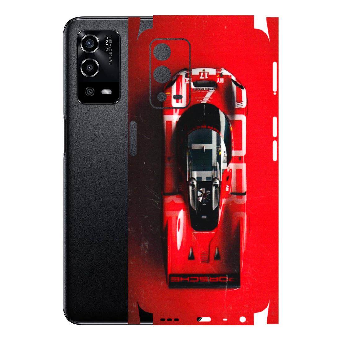 Oppo Phone Skins (All Models) - Red Porsche Car Logo - 3D Embossed Finish (L-315) Oppo A55 4G