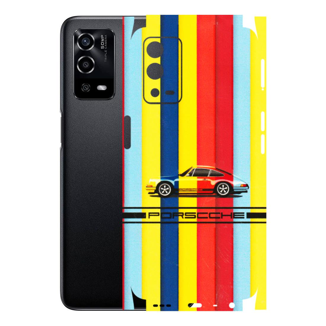 Oppo Phone Skins (All Models) - Multicolour Porche - 3D Embossed Finish (L-39) Oppo A55 4G