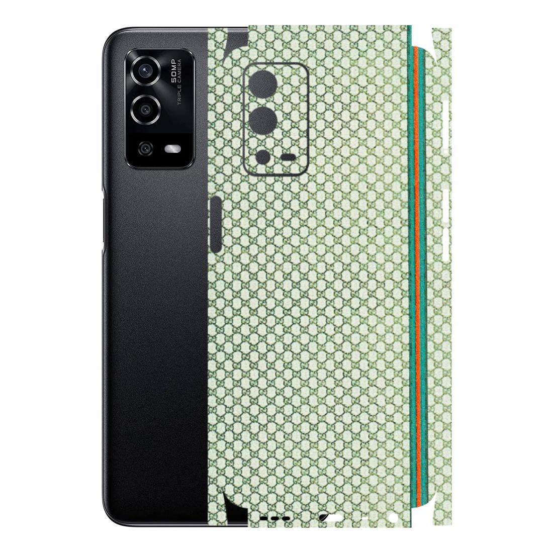 Oppo Phone Skins (All Models) - Gucci Fabric Pattern - 3D Embossed Finish (L-73) Oppo A55 4G