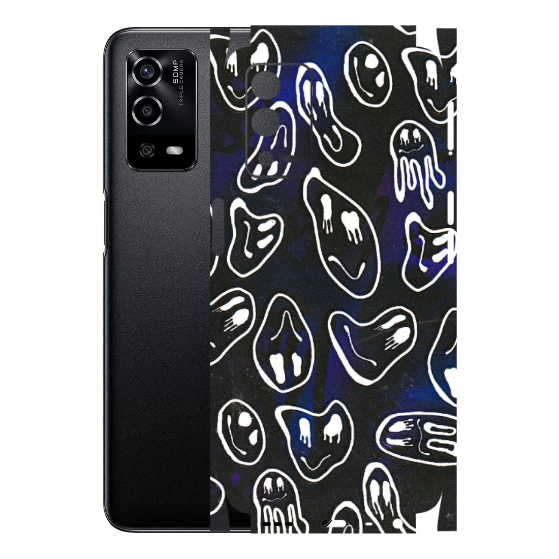 Oppo Phone Skins (All Models) - Distorted Smileys - 3D Embossed Finish (L-92) Oppo A55 4G