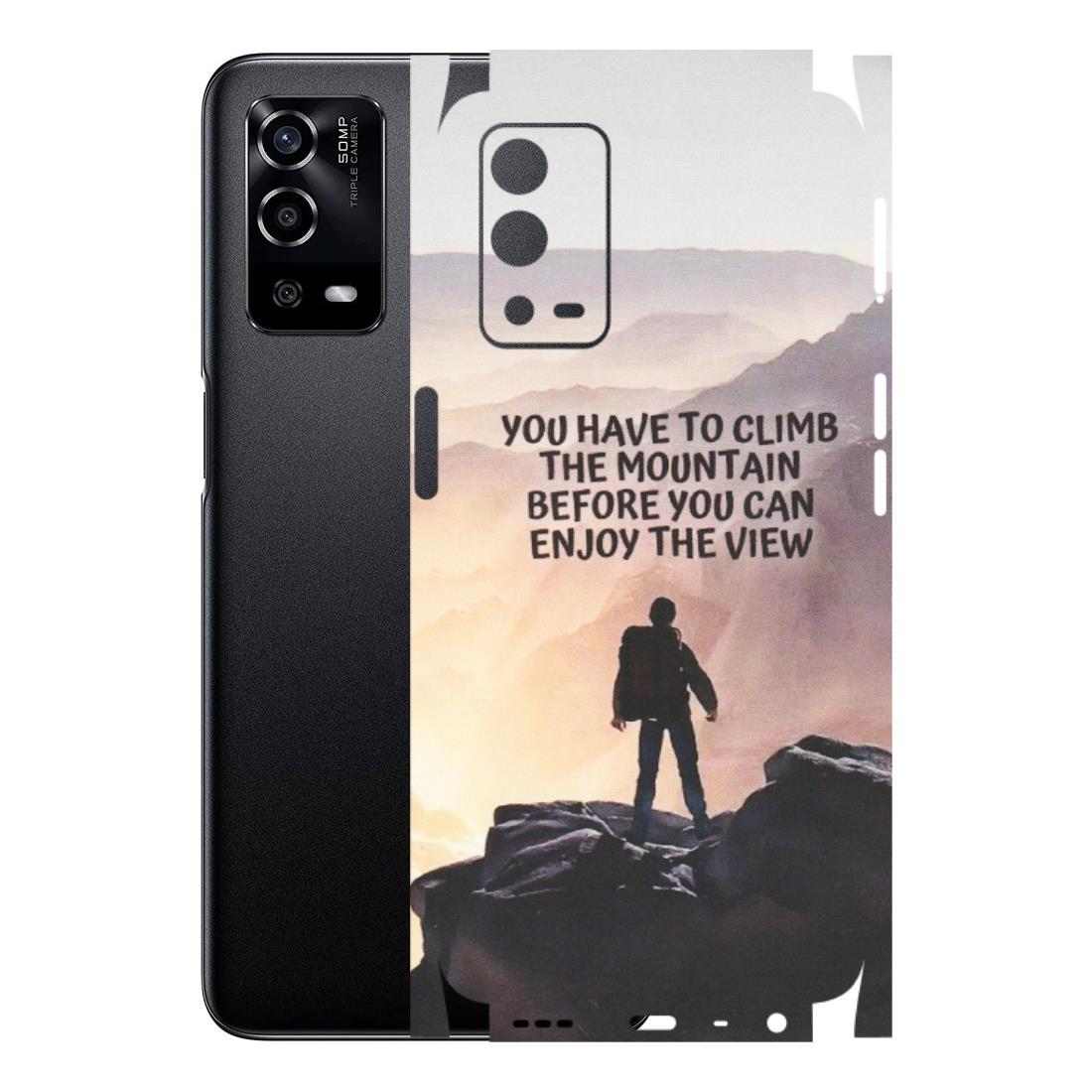 OPPO Phone Skins (All Models) - Motivational Hiking Mountain - Matte Finish (M-28) Oppo A55 4G