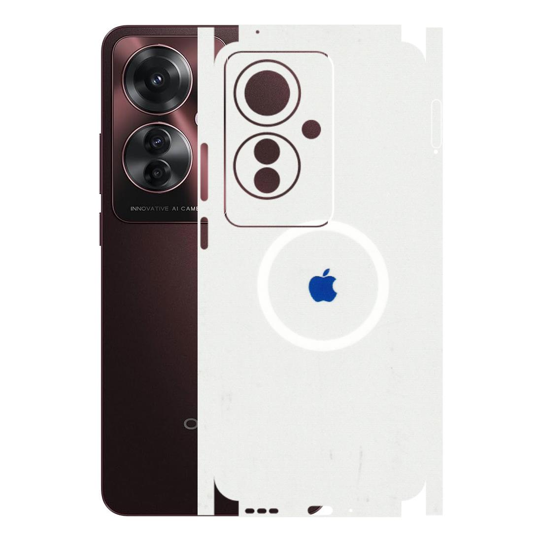 Oppo Phone Skins (All Models) - iPhone Magsafe Logo - 3D Embossed Finish (L-320) Oppo F25 Pro 5G
