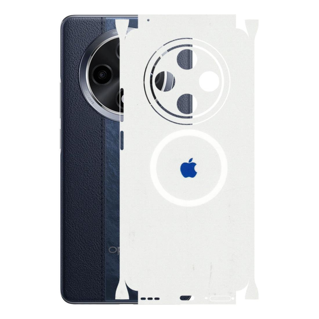 Oppo Phone Skins (All Models) - iPhone Magsafe Logo - 3D Embossed Finish (L-320) Oppo F27 Pro Plus 5G