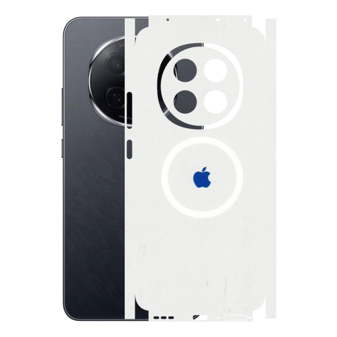 Oppo Phone Skins (All Models) - iPhone Magsafe Logo - 3D Embossed Finish (L-320) Oppo F29 Pro 5G