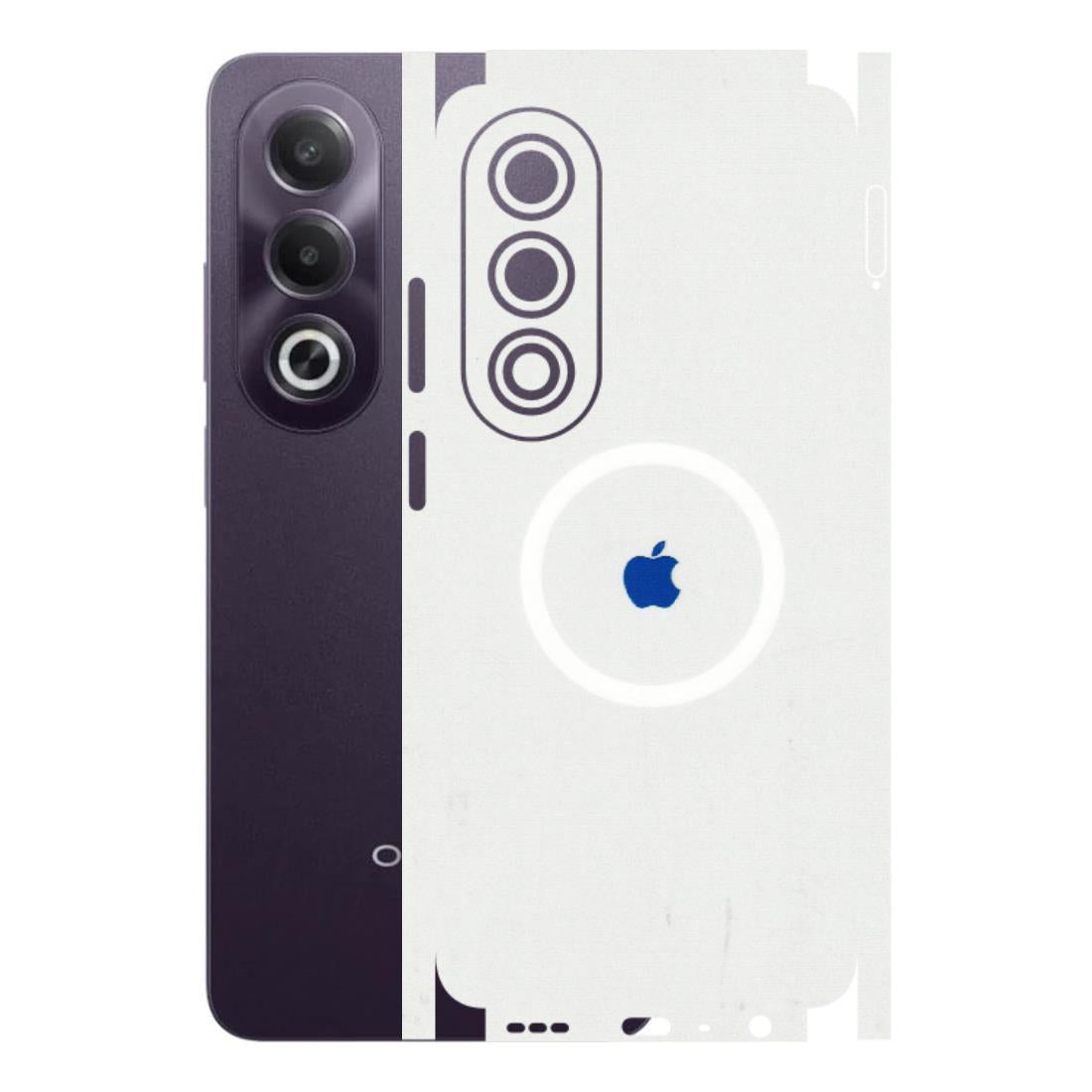 Oppo Phone Skins (All Models) - iPhone Magsafe Logo - 3D Embossed Finish (L-320) Oppo K12X 5G