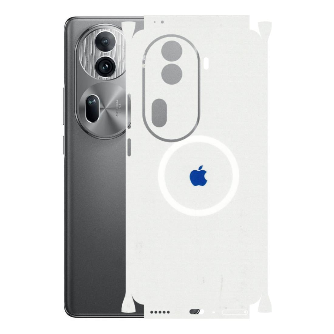 Oppo Phone Skins (All Models) - iPhone Magsafe Logo - 3D Embossed Finish (L-320) Oppo Reno 11 Pro 5G