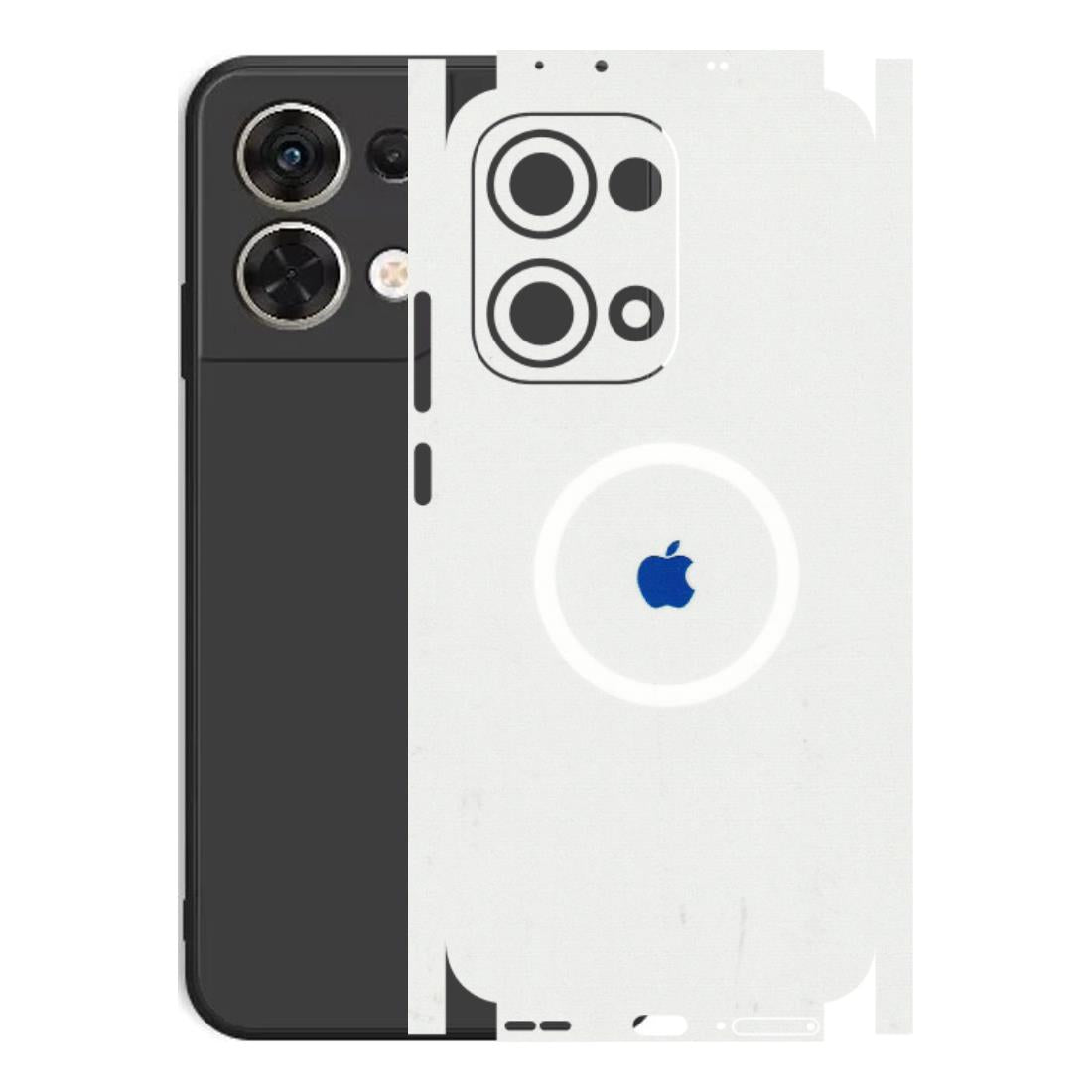 Oppo Phone Skins (All Models) - iPhone Magsafe Logo - 3D Embossed Finish (L-320) Oppo Reno 13 5G