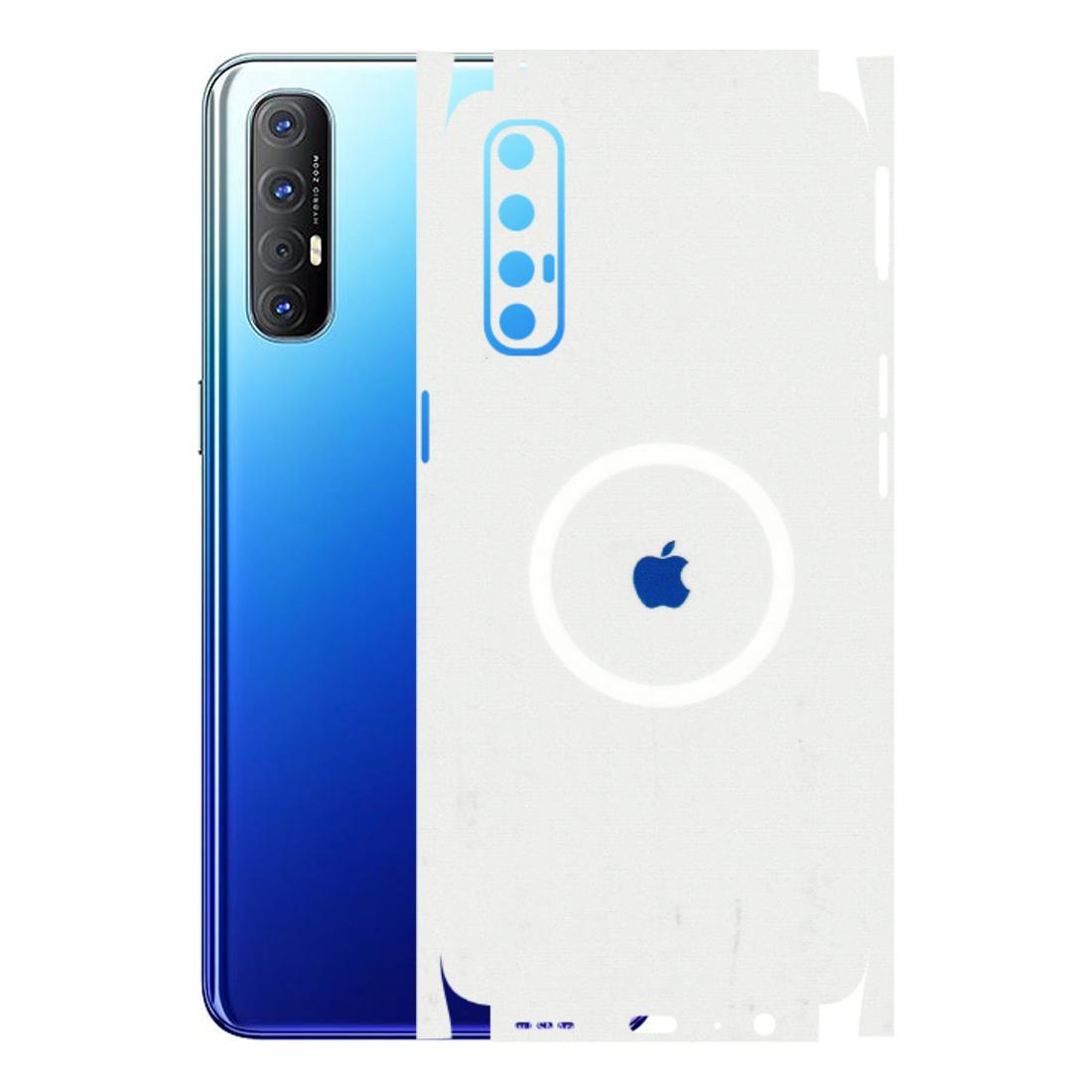 Oppo Phone Skins (All Models) - iPhone Magsafe Logo - 3D Embossed Finish (L-320) Oppo Reno 3 Pro