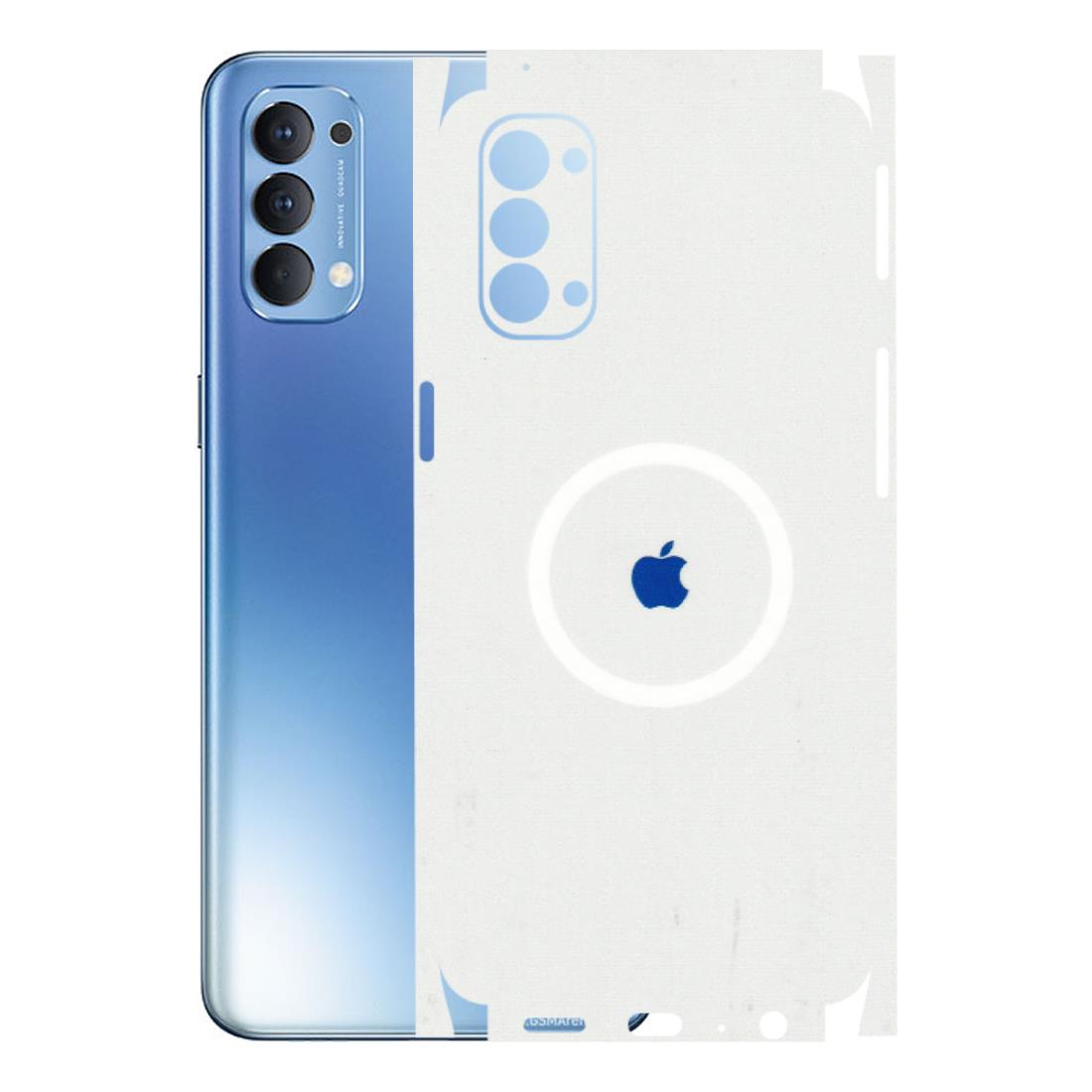Oppo Phone Skins (All Models) - iPhone Magsafe Logo - 3D Embossed Finish (L-320) Oppo Reno 4