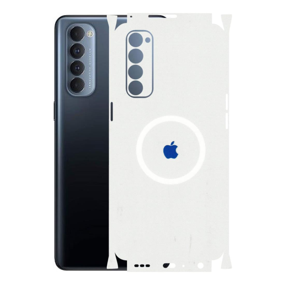 Oppo Phone Skins (All Models) - iPhone Magsafe Logo - 3D Embossed Finish (L-320) Oppo Reno 4 Pro