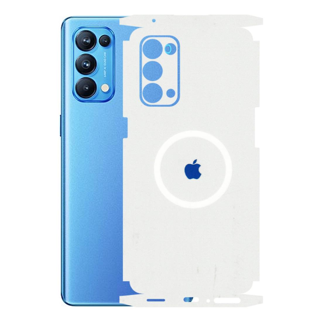 Oppo Phone Skins (All Models) - iPhone Magsafe Logo - 3D Embossed Finish (L-320) Oppo Reno 5 Pro