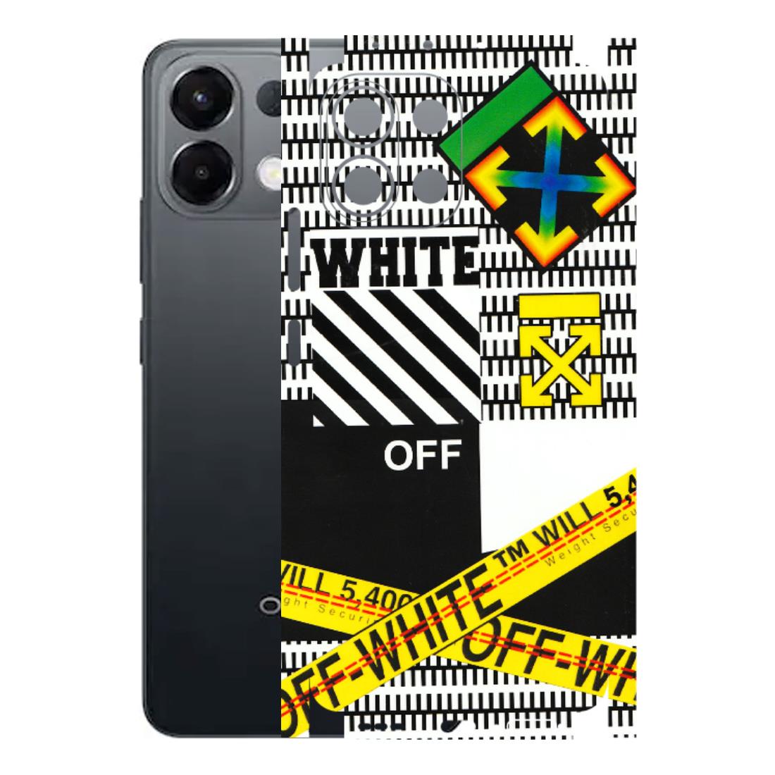OPPO Phone Skins 2025 (All Models) - White Off Abstract - 3D Embossed Finish (L-172) Oppo K13 5G