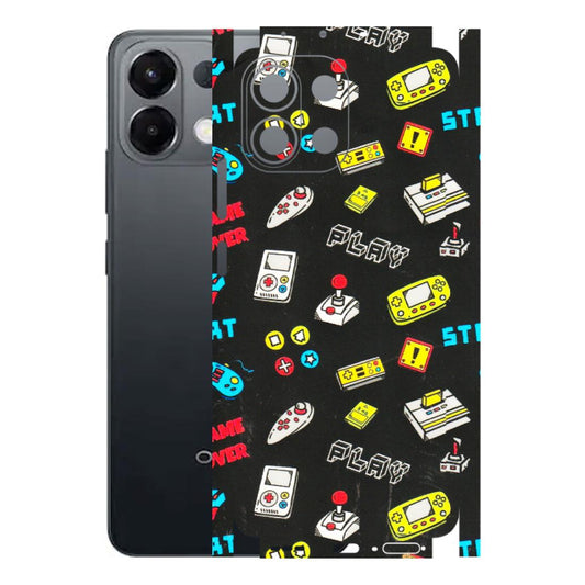 OPPO Phone Skins 2025 (All Models) - Gaming Doodles - 3D Embossed Finish (L-224) Oppo K13 5G