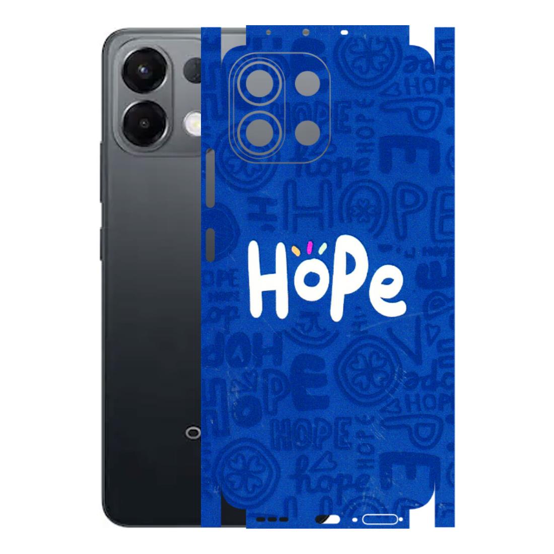OPPO Phone Skins 2025 (All Models) - Hope Doodles Blue - 3D Embossed Finish (L-43) Oppo K13 5G