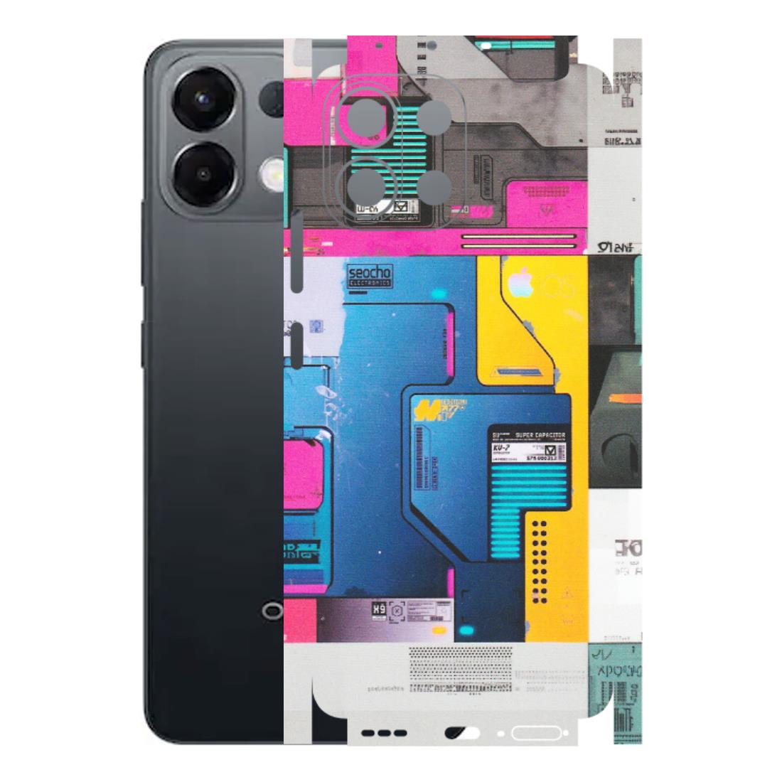 OPPO Phone Skins 2025 (All Models) - Colourfull Motherboard Internals - Matte Finish (M-55) Oppo K13 5G