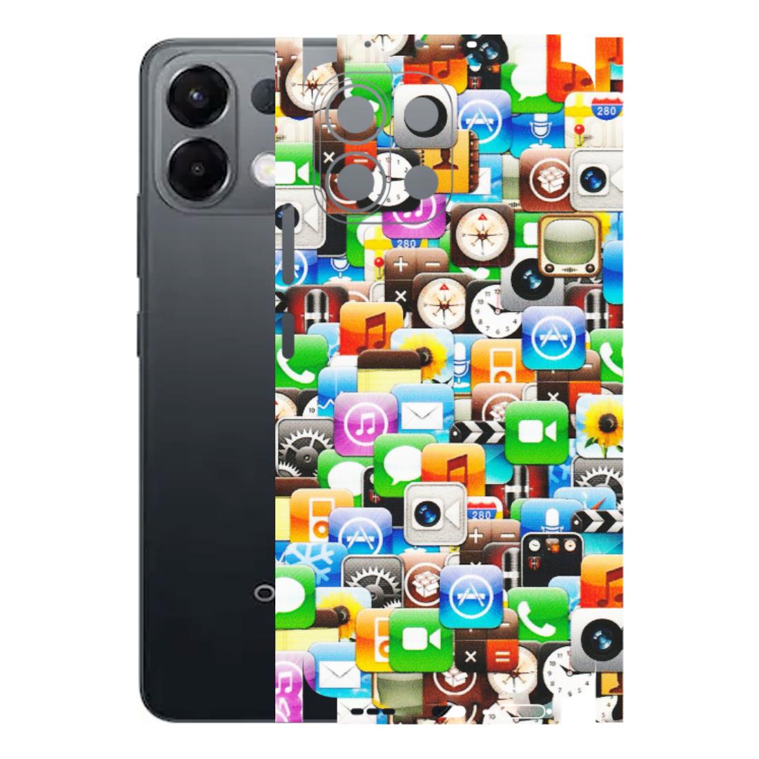 OPPO Phone Skins 2025 (All Models) - All Apple Icons - Matte Finish (M-93) Oppo K13 5G