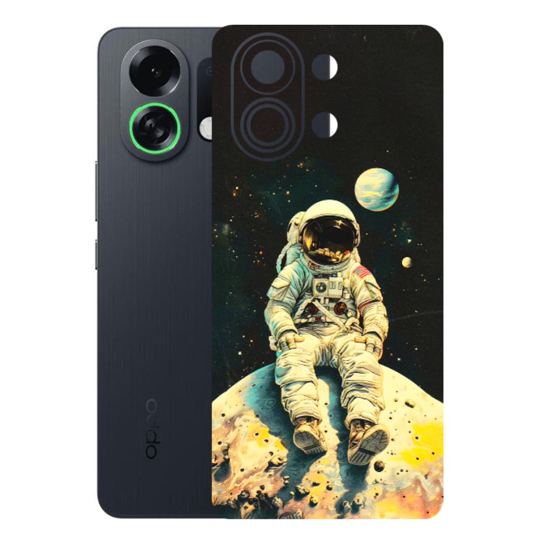 OPPO Phone Skins 2025 (All Models) - Astronaut in Space - 3D Embossed Finish (L-16) Oppo K13 Turbo 5G