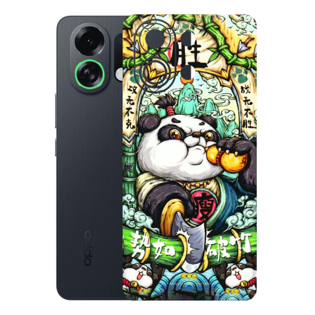 OPPO Phone Skins 2025 (All Models) - Royal Rich Panda - 3D Embossed Finish (L-170) Oppo K13 Turbo 5G