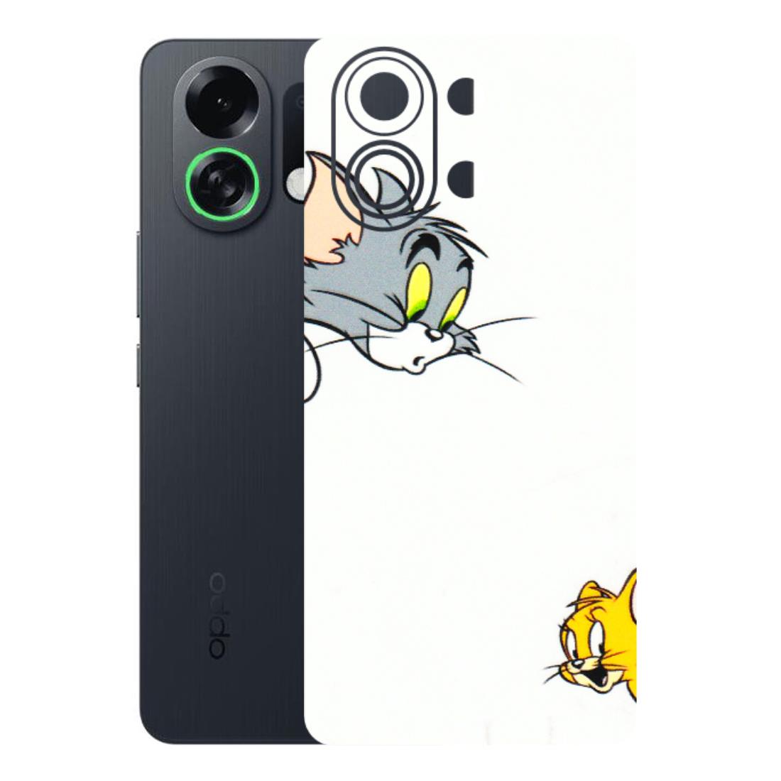 OPPO Phone Skins 2025 (All Models) - Cute Tom And Jerry - 3D Embossed Finish (L-220) Oppo K13 Turbo 5G