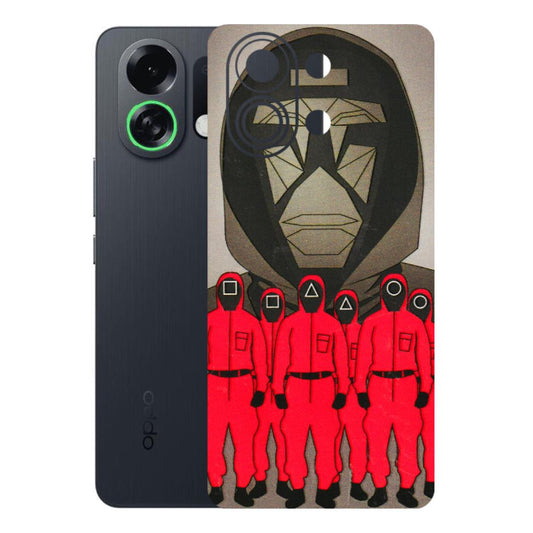 OPPO Phone Skins 2025 (All Models) - Squid Game Hero - 3D Embossed Finish (L-245) Oppo K13 Turbo 5G