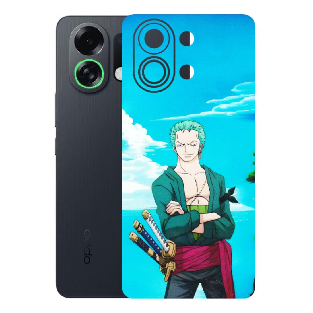 OPPO Phone Skins 2025 (All Models) - Cool Swordman Zoro Anime - Matte Finish (M-143) Oppo K13 Turbo 5G