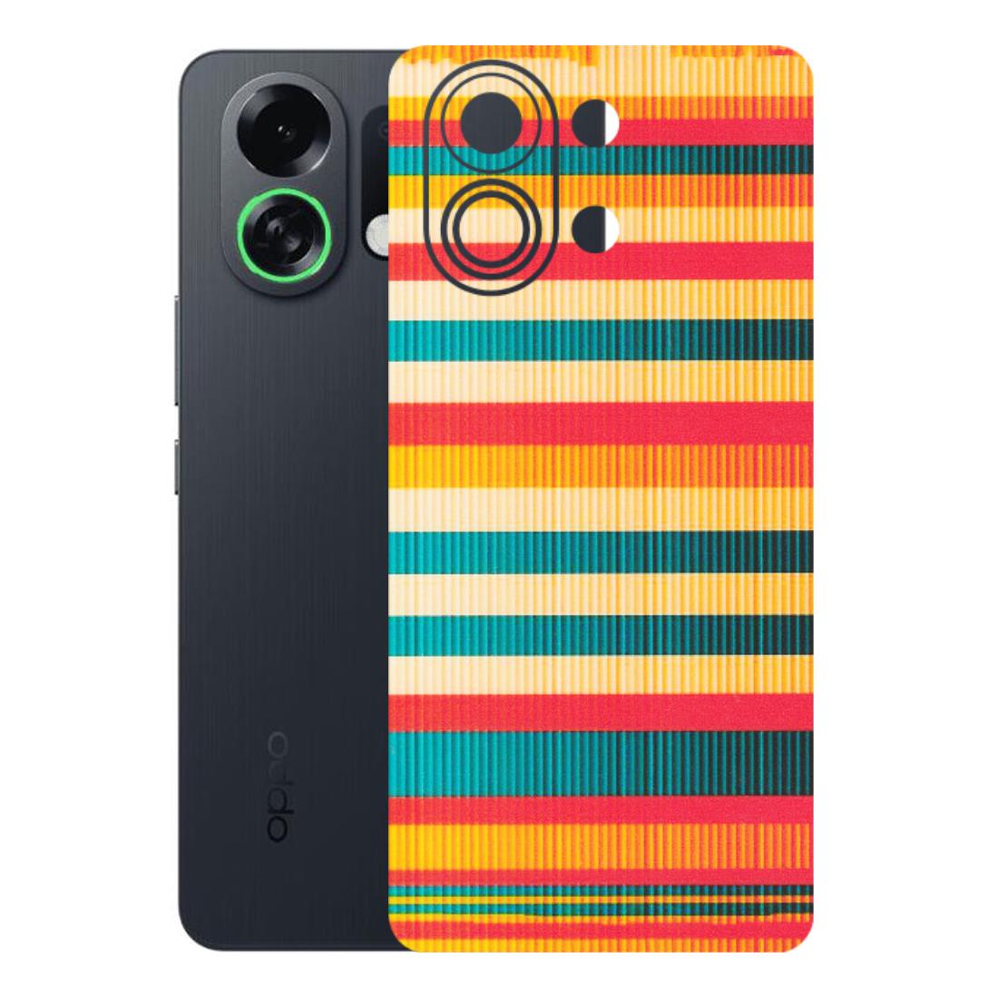 OPPO Phone Skins 2025 (All Models) - Colourful Stripes Soothing Effect - Matte Finish (M-86) Oppo K13 Turbo 5G