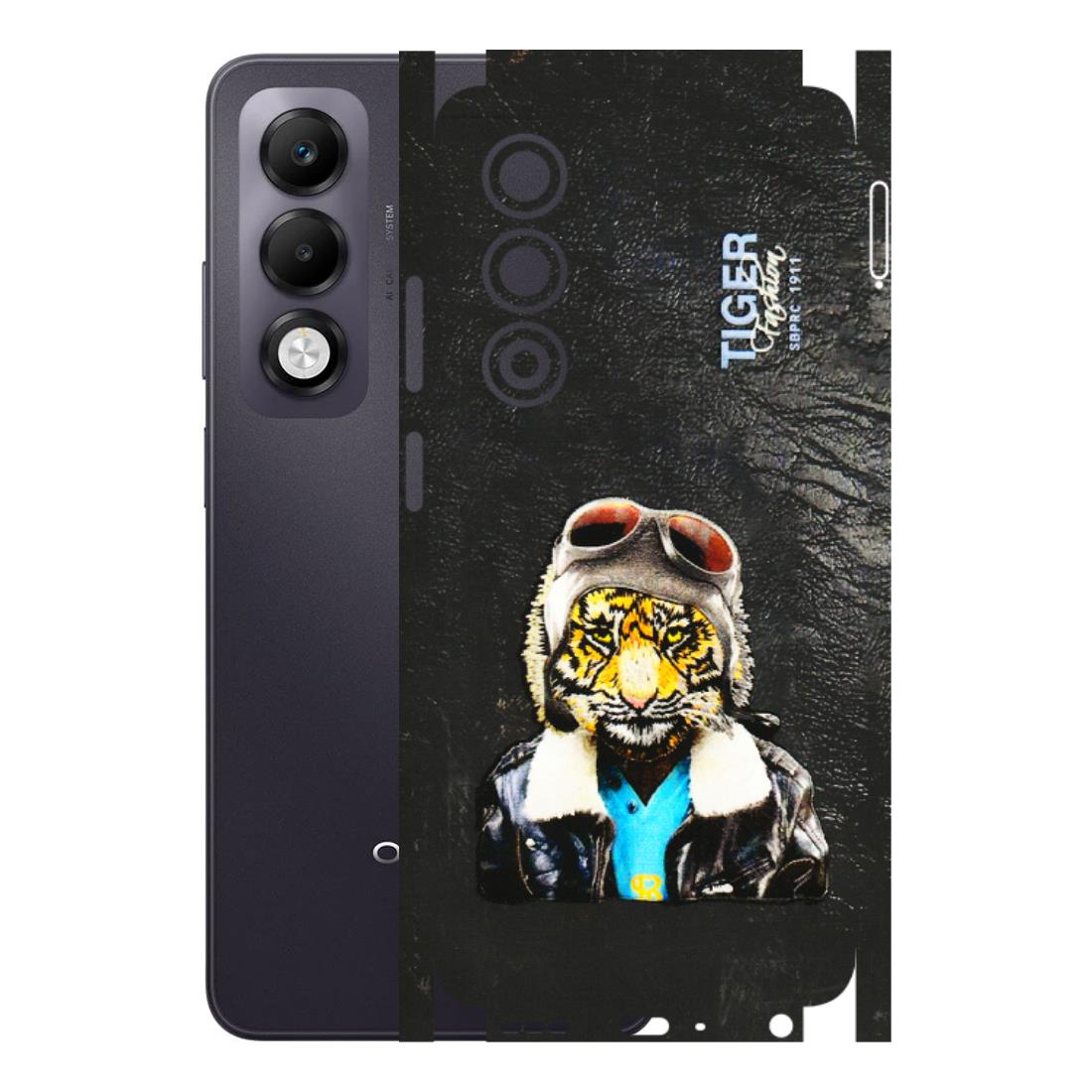 OPPO Phone Skins 2025 (All Models) - Rider Tiger - 3D Embossed Finish (L-113) Oppo K13x 5G
