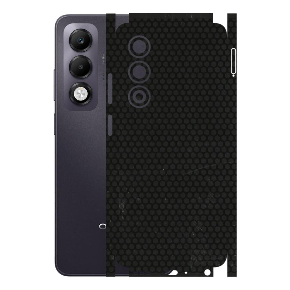 OPPO Phone Skins 2025 (All Models) - Black honeycomb - 3D Embossed Finish (L-114) Oppo K13x 5G