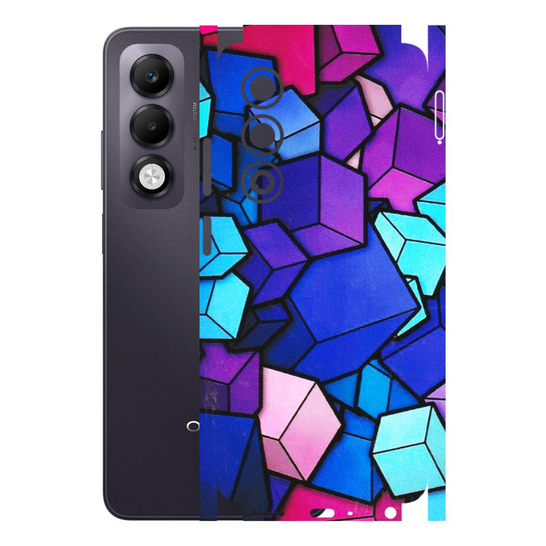 OPPO Phone Skins 2025 (All Models) - Cube Doodle - 3D Embossed Finish (L-141) Oppo K13x 5G