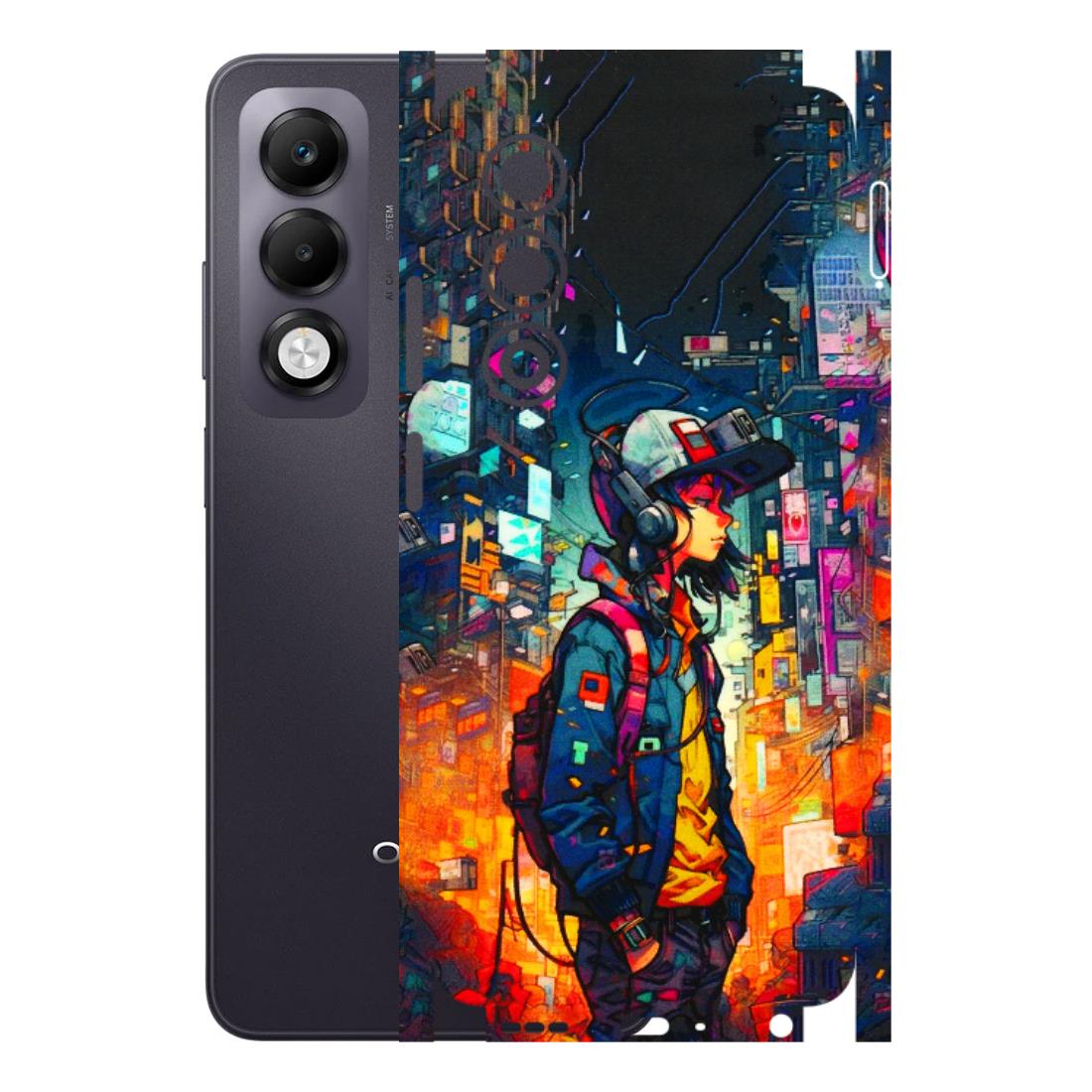 OPPO Phone Skins 2025 (All Models) - Street Anime Guy - 3D Embossed Finish (L-158) Oppo K13x 5G