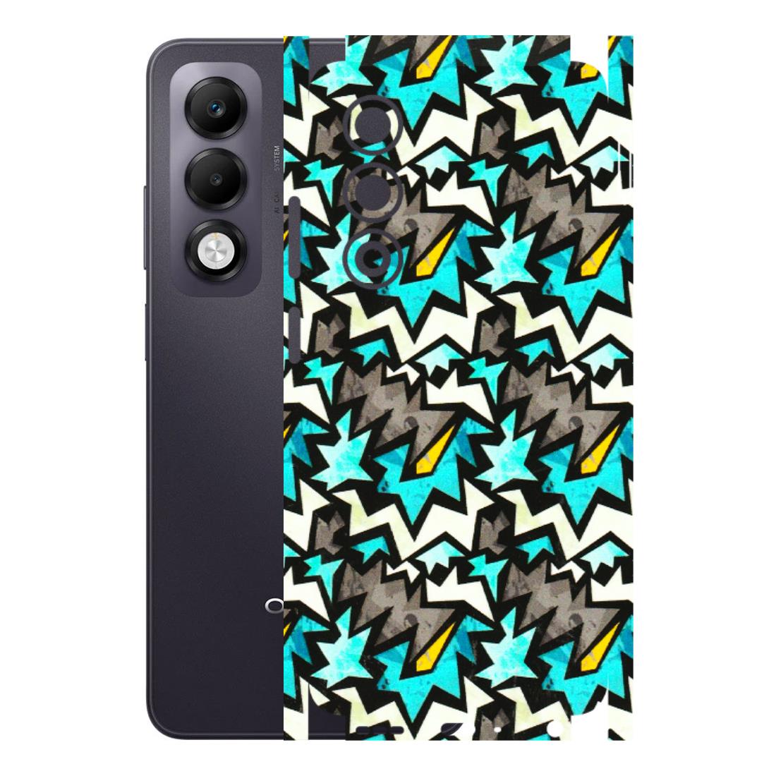 OPPO Phone Skins 2025 (All Models) - Funky Zig Zag - 3D Embossed Finish (L-223) Oppo K13x 5G