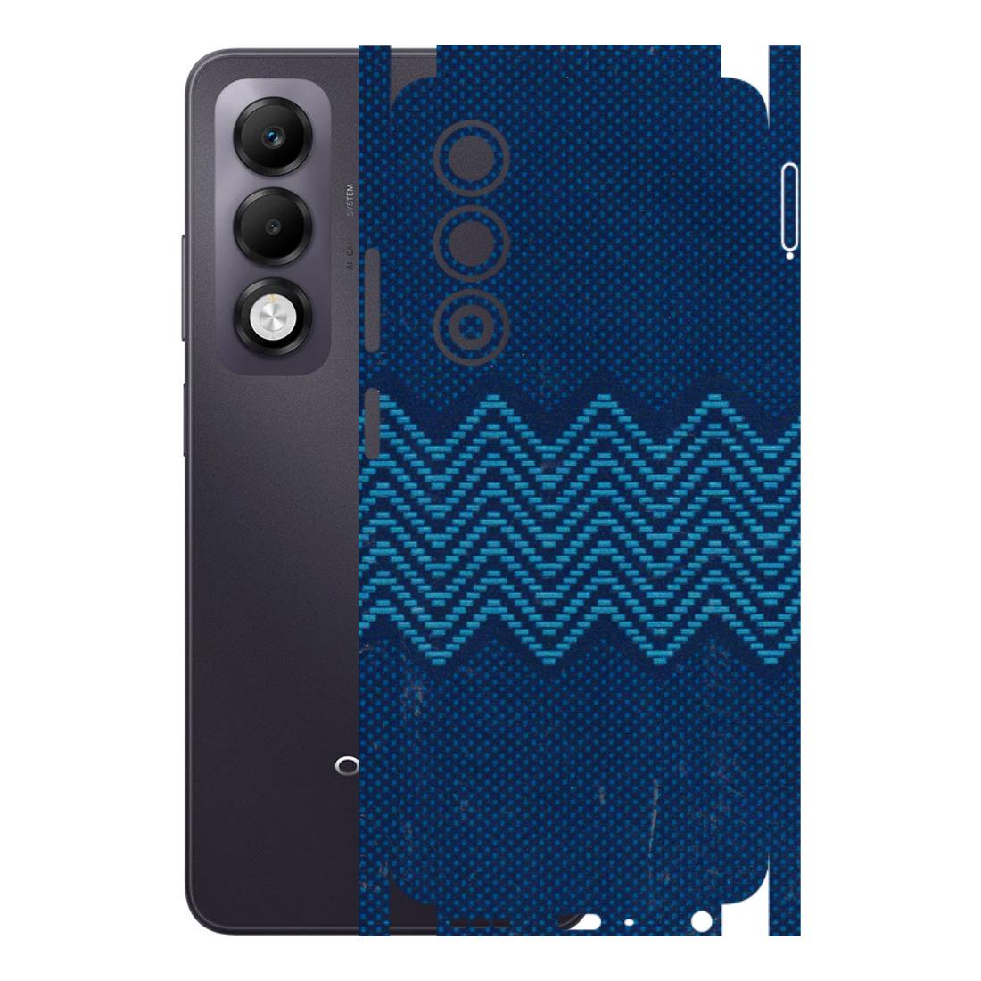 OPPO Phone Skins 2025 (All Models) - Blue Sober Waves - 3D Embossed Finish (L-306) Oppo K13x 5G
