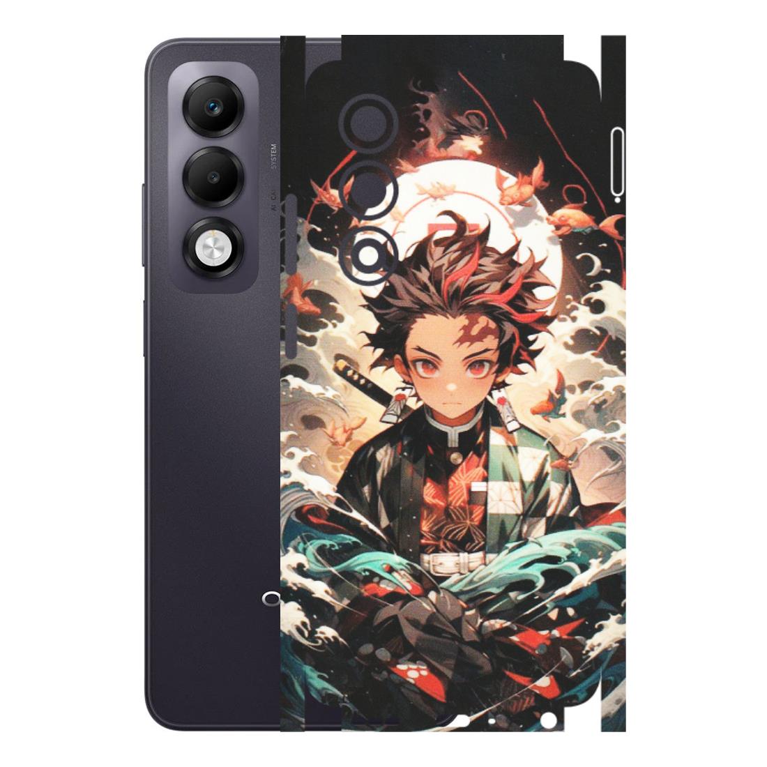 OPPO Phone Skins 2025 (All Models) - Tanjiro Demon Slayer Anime - Matte Finish (M-158) Oppo K13x 5G
