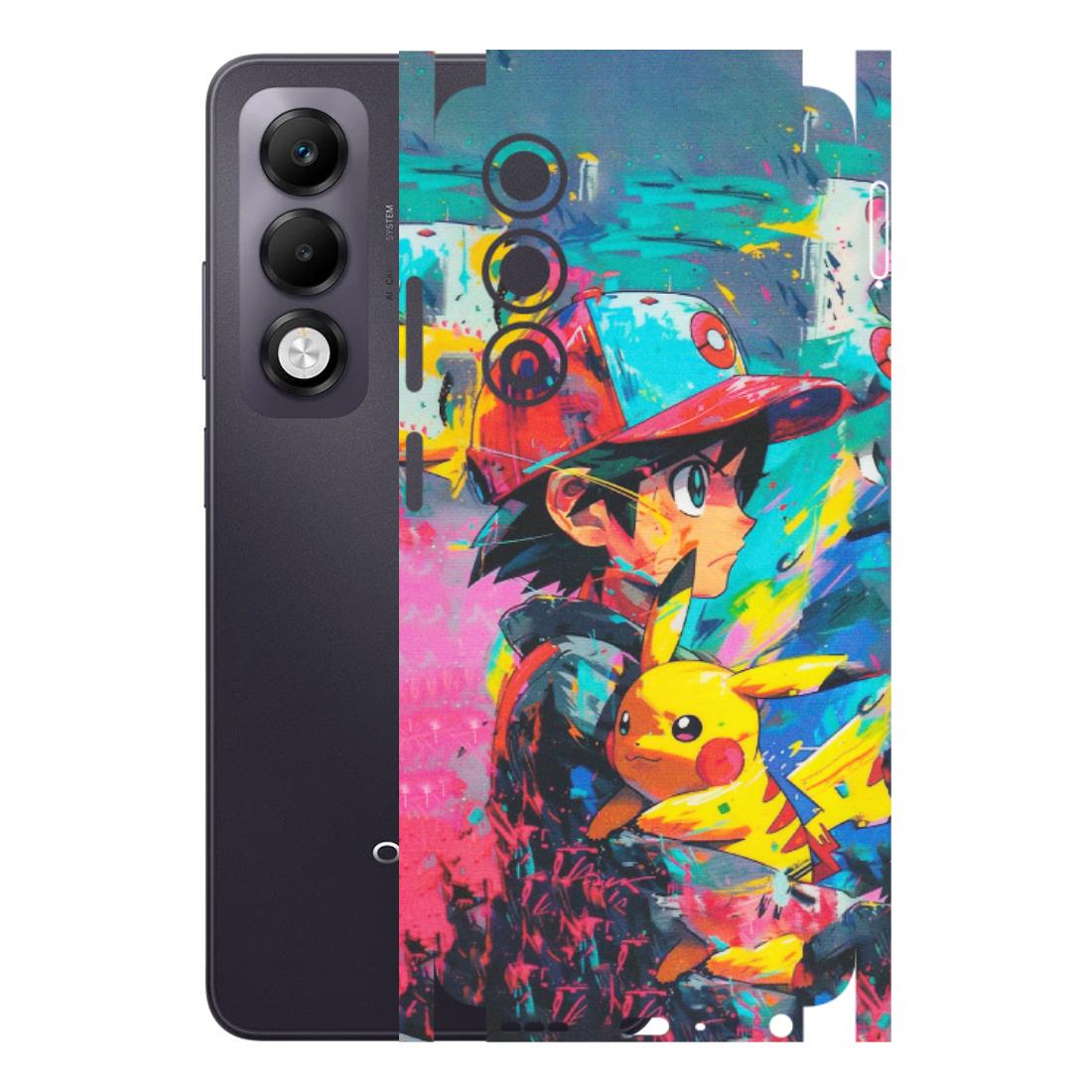 OPPO Phone Skins 2025 (All Models) - Ash & Pikachu - Matte Finish (M-26) Oppo K13x 5G
