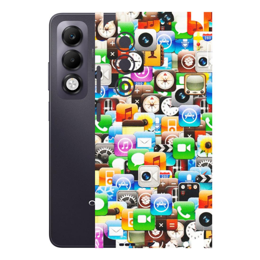 OPPO Phone Skins 2025 (All Models) - All Apple Icons - Matte Finish (M-93) Oppo K13x 5G
