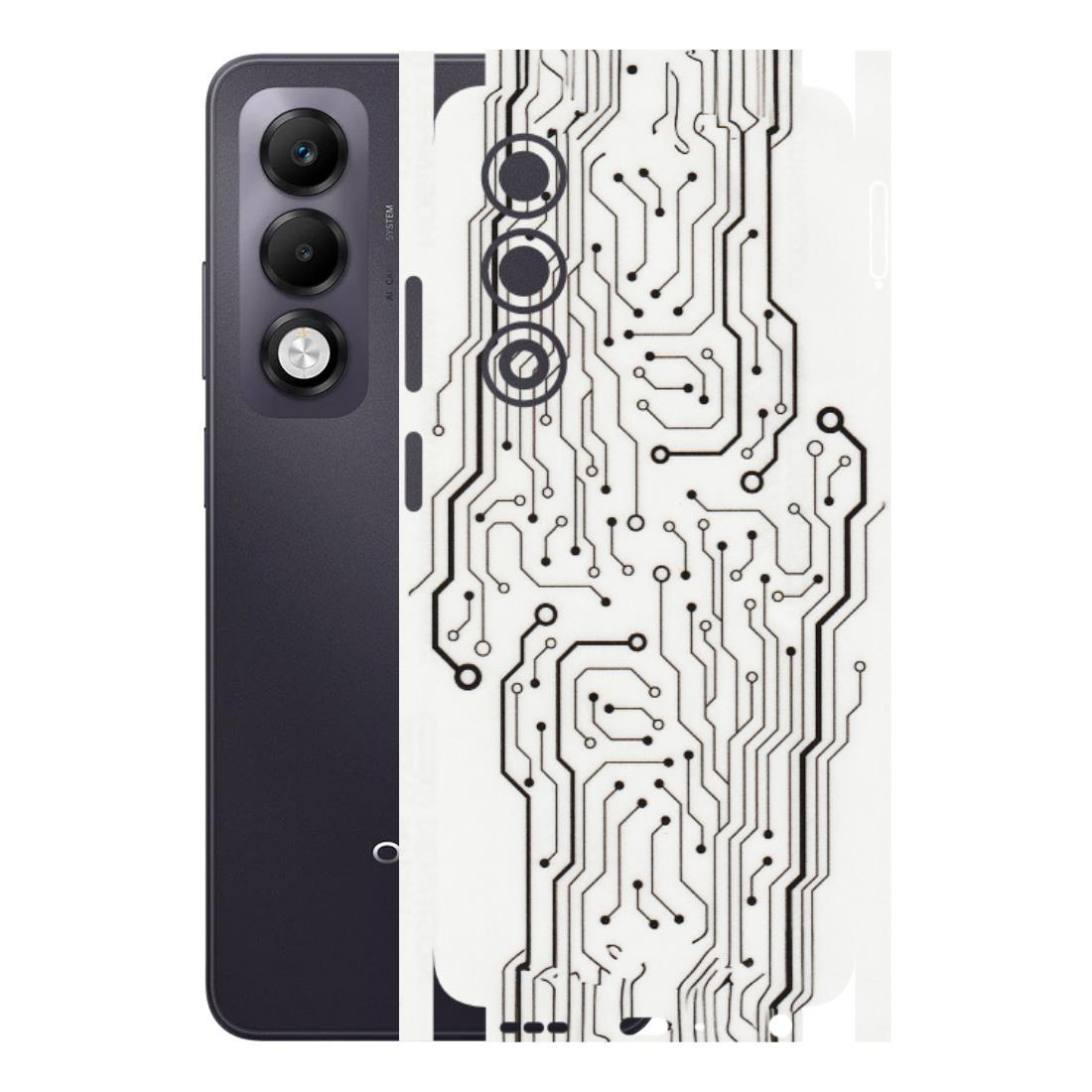 OPPO Phone Skins 2025 (All Models) - Tech Circuits - Transparent Finish (T-03) Oppo K13x 5G