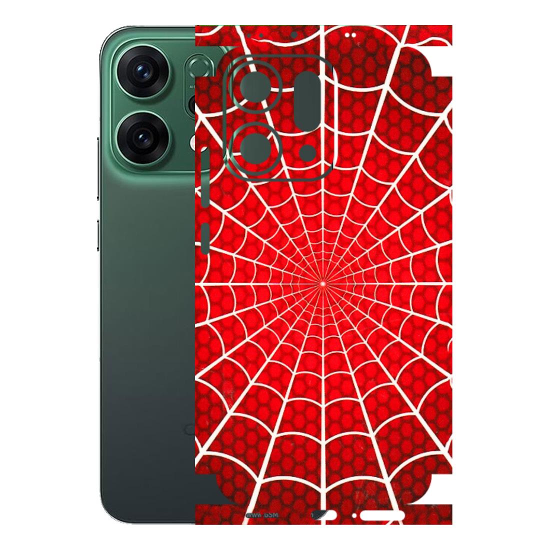 OPPO Phone Skins 2025 (All Models) - Classic Spidey Web - 3D Embossed Finish (L-115) Oppo Reno 14 5G