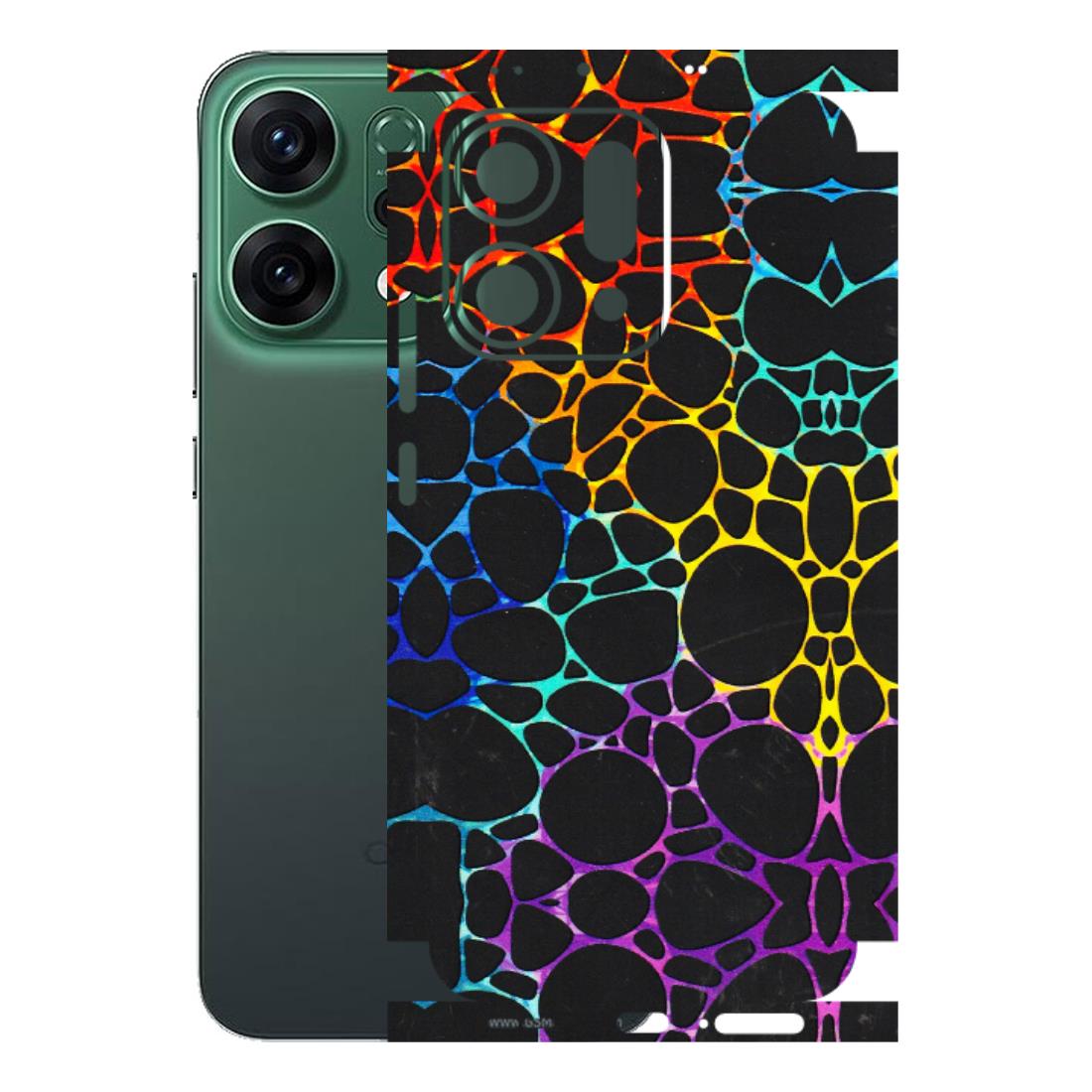 OPPO Phone Skins 2025 (All Models) - Abstract Art MultiColour - 3D Embossed Finish (L-133) Oppo Reno 14 5G